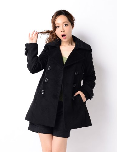 トレンチ風ピーコート