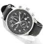 Triumph Men's Chronograph Stainless Steel Leather Strap Watch
