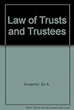 Law relating to trusts and trustees