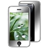 3-Pack Premium Reusable LCD Mirror Screen Protector with Lint Cleaning Cloth for Apple iPhone 3G 8GB 16GB
