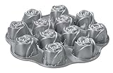 Nordic Ware Cast-Aluminum Nonstick Muffin Pan, Sweetheart Rose