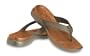CROCS CRETE SANDALS - MENS - 11 - KHAKI / SIENNA