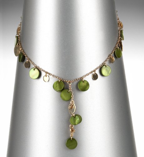 Shell Disc 'Y' Necklace