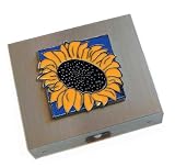 Sunflower Travel Jewelry Case