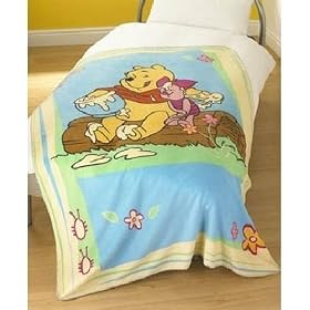Couverture officielle Disney Winnie l'Ourson, en polaire imprim�e (130x180 cm) (Comme illustr�e sur l'image)