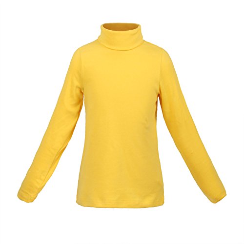 ReliBeauty Girls Cotton Turtleneck Long Sleeve T-Shirt