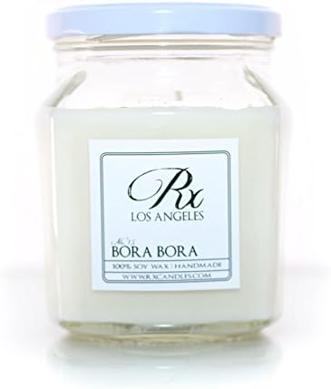 RxCandles 100% Soy Candle, Bora Bora, Large 12.5 Ounce Jar