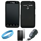 Black Flexi Silicone Skin Case for Verizon Wireless LG Revolution Smartphon ....
