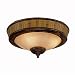 Mandalay Bamboo Flush Mount or Light Kit Finish: Florentine Bronze with Light Bamboo