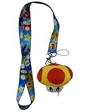 Mario Bros Orange And Red Mushroom Lanyard - Mushroom Lanyard