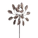 Metal Leaf Art Windmill Spinner Garden Stake by Collections Etc