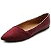 Ollio Women's Shoe Ballet Comfort Faux Suede Flat