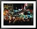 Chinatown District at Night, Singapore, Singapore Scenic Framed Art Poster Print by Michael Coyne, 49x39