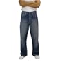 New Ecko Unlimited Mens Washed Blue Baggy Fit Jeans (Size: 32)