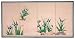 Asian Art & D&eacute;cor - 36" x 72" Blue Pond Life Hand painted Chinese Silk Wall Screen