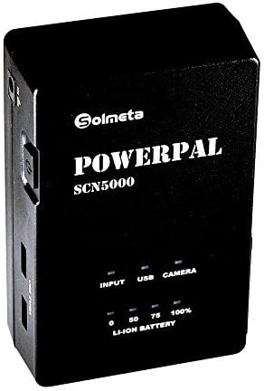 Solmeta PowerPal SCN5000-E8 is an advanced Power bank and Charger especially for Canon LP-E8, much more features than Canon charger LC-E8 / LC-E8E, 6-Cell 58WH Li-ion Pack and AC/DC power input