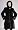 Hooded Blackglama Mink Fur Coat, XS