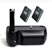 Opteka Battery Pack Grip / Vertical Shutter Release for Nikon D40x, D40, D60, D3000 & D5000 Digital SLR with 2 extended EN-EL9 Batteries (2400mAh Total)