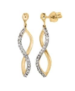 Tuscany - 1.58.4779 - Boucles d'Oreilles Pendantes Femme - Or jaune 375/1000 (9 Cts)