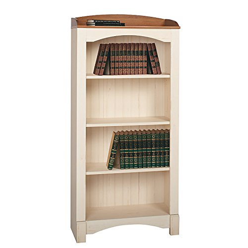 Realspace Shore Mini Solutions 4Shelf Bookcase, Antique White