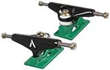 Venture Low (Set of 2) Skateboard Trucks - 5.0 Inch - Black Hanger / Green Base