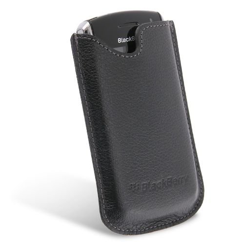  : Blackberry 8100/8110/8120 Genuine Matte Leather Pouch Case [OEM] HDW12725004