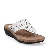 Clarks Women's Latin Bolero White 8