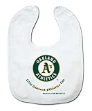 MLB Oakland Athletics White Snap Bib with Team Logo