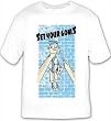 SET YOUR GOALS - Knife - White T-shirt
