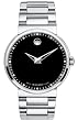 Movado Men's 0606433 Dura Tungsten Carbide Black Round Dial Watch by Movado