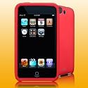Quik - Ipod Touch 3 3rd Generation 16GB/32GB/64GB Cherry Red Silicone Skin Case Cover