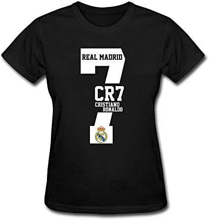 Hangdong Women's 2015 UEFA Real Madrid CR7 Cristiano Ronaldo Short Sleeve T-shirt