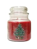 Nikko Ceramics Christmas Glassware Apothecary Jar Candle Red