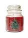 Nikko Ceramics Christmas Glassware Apothecary Jar Candle Red