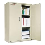 FireKing® Fireproof Storage Cabinet, 36W X 19-1/32D X 44H, Parchment