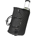 Vera Bradley Luggage Signature Black 22" Rolling Travel Duffle