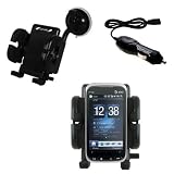 HTC Tilt2 Flexible Auto Windshield Holder with Car Charger - Uses Gomadic TipExchange