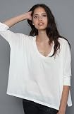 RVCA The Zippora Top in Vintage White,Tops (S/S) for Women