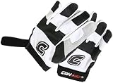Combat Premium Youth Batting Gloves (White/Black)