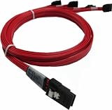 New LSI/3Ware CBL-SFF8087OCF-05M SFF-8087 To Discrete Forward Breakout Cable Streamlined Storage