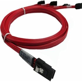 New LSI 3Ware CBL-SFF8087OCF-05M SFF-8087 To Discrete Forward Breakout Cable Streamlined Storage by
