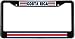 Costa Rica Rican Flag Black License Plate Frame Metal Holder