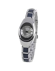 Orient Idea Ori-0308E Traditional Stainless Steel Quartz Wrist Watch with Chain Band + Luminous Hands for Women Lady