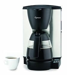 Capresso MG600 10-Cup Programmable Coffeemaker with Glass Carafe