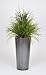 Artificial Ornamental Beach Grass in Round Zinc Planter
