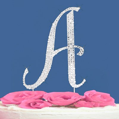 cake toppers letters. CHEAP,Discount,Buy,Sale,Bestsellers,Good,For,REVIEW, Fully Covered in Crystal Monogram Wedding Cake Topper Letter - Letter AElegant Bridal ShopFFAC-A
