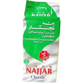 Cafe Najjar Classic with Cardamom Ground Coffee 450g (1 Lbs) (Pack of 10)