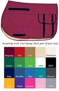 Toklat English Trail Pad with Pockets - WoolBack Teal, HotPk