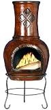 gf4u Mexican Clay Chimenea and Cover Toluca Small