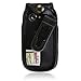 Turtleback Fitted Case Made for Pantech Breeze 4 IV Phone Black Leather Rotating Removable Belt Clip Made in USA